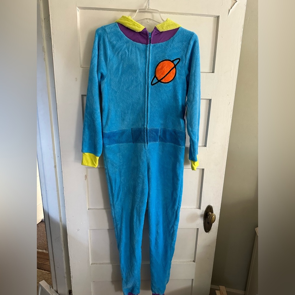 Disney Pixar Toy Story Alien Union Suit Onesie Pajamas PJ Multicolor Fleece NWT